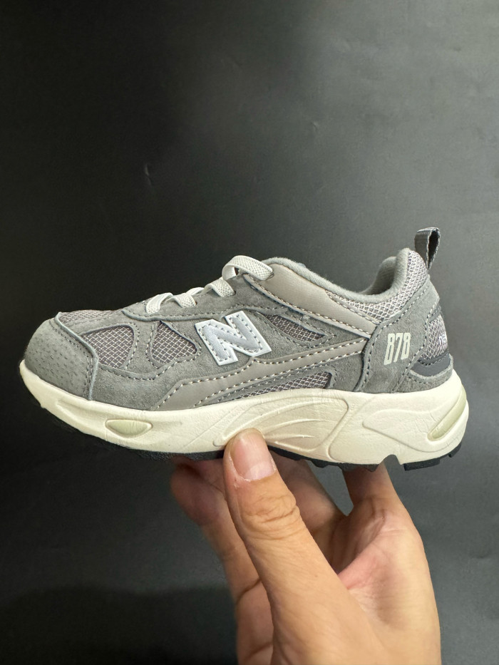 878 Elastic Lace Retro Dad Sneakers for Kids 6 colors 29011048