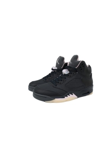 [plus-size shoes] Jordan 5 x PSG Black Leather Basketball Shoes 29035444