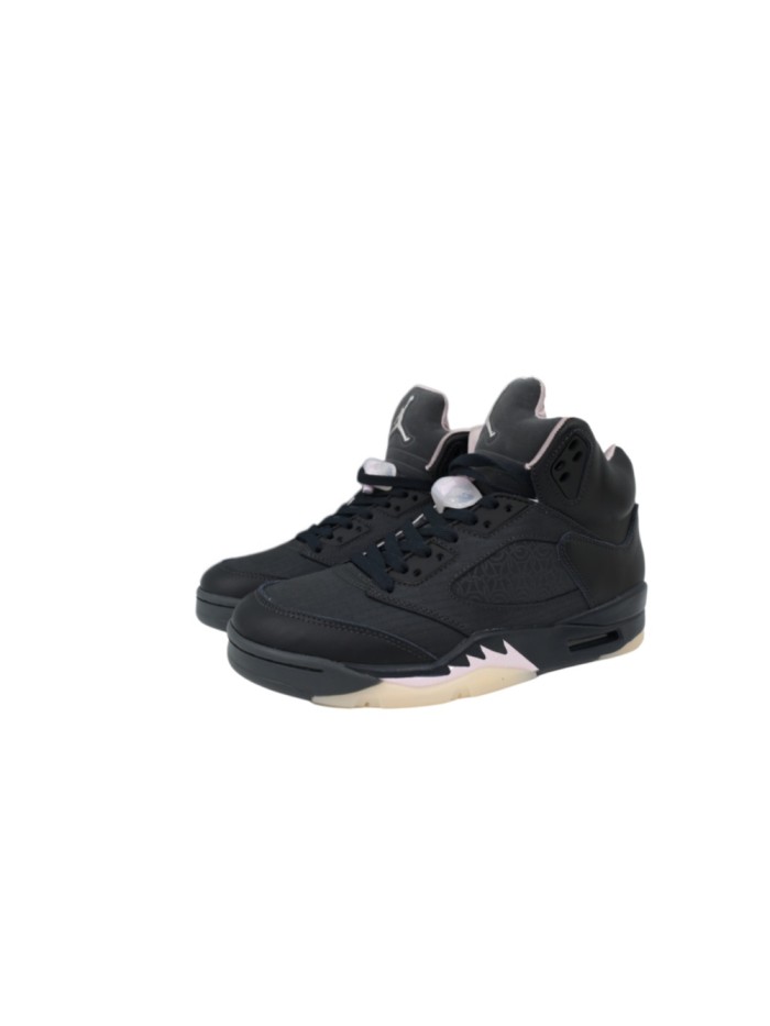 [plus-size shoes] Jordan 5 x PSG Black Leather Basketball Shoes 29035444
