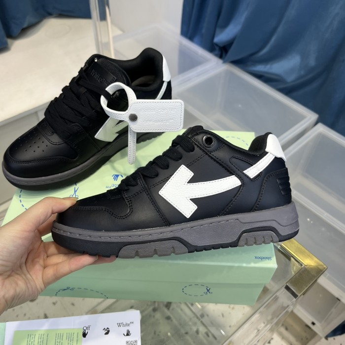1:1 quality version OW Out Of Office Black White OMIA189R21LEA0011001