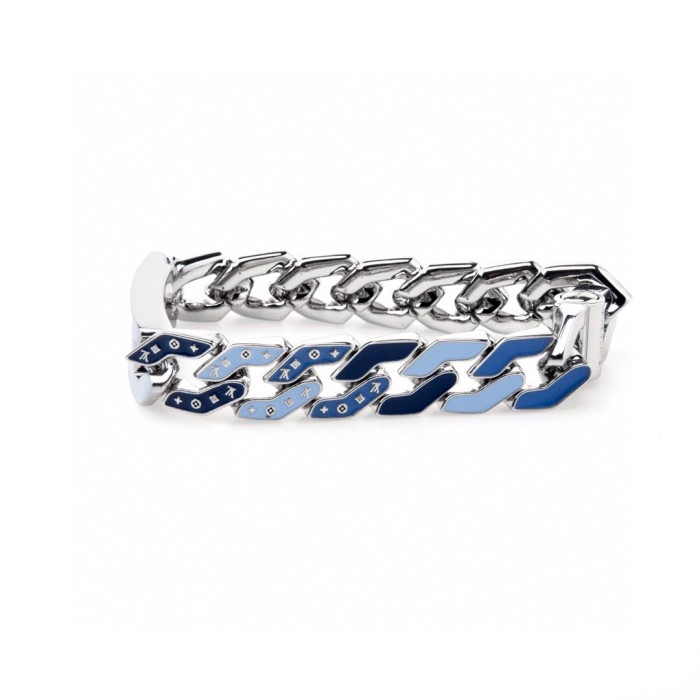 28183480 Aqua Blue Cuban Bracelet