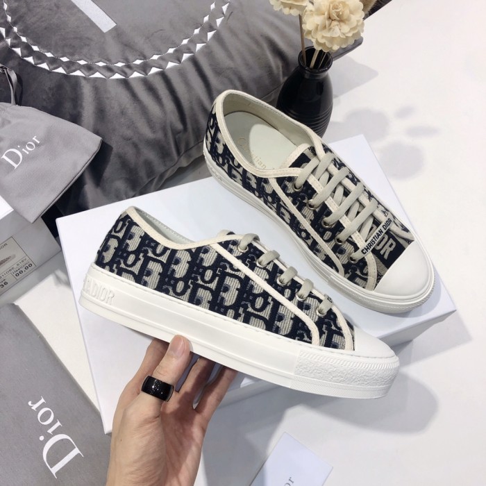 1:1 quality version 28314329 Walk'N'D Monogrammed Embroidered Canvas Shoes 8 colors