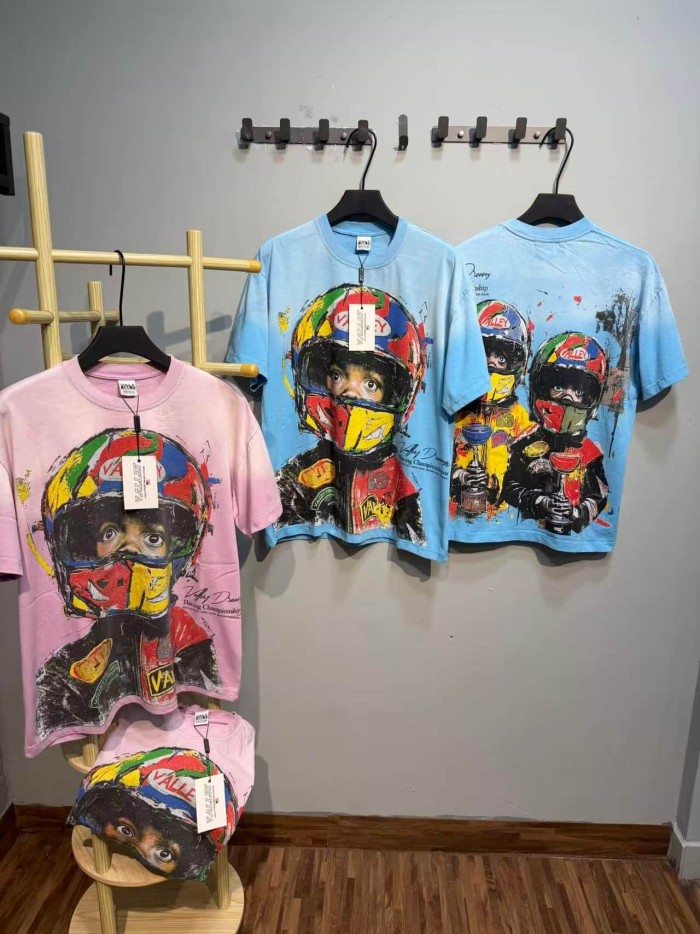 Racing Helmet Kid Print Washed Tee 2 colors 29047380