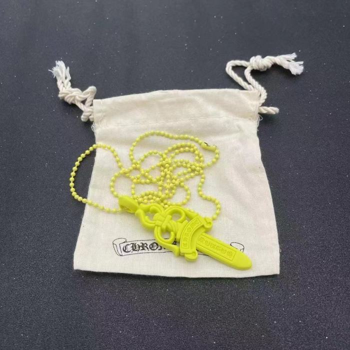 Macaron Multicolor Resin Sword Necklace 7 colors[【with dust bags】