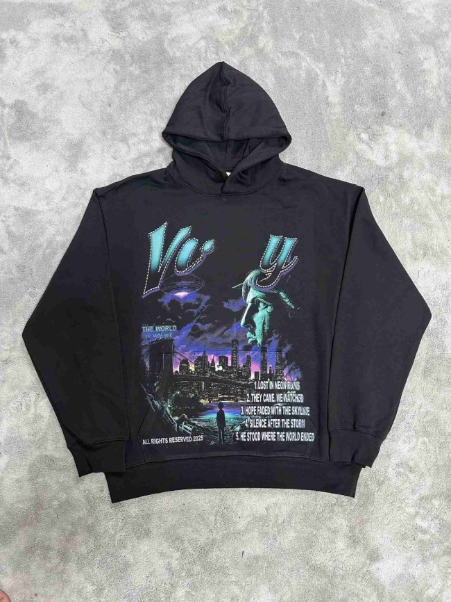 Vale Forever THE WORLD ENDED Printed Hoodie
