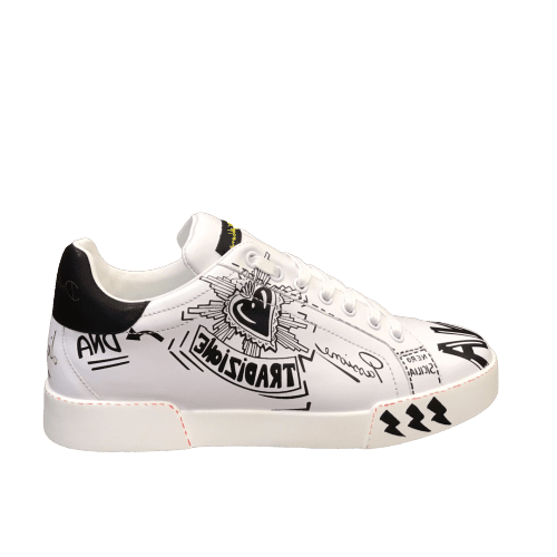 DOLCE G@BB@N@ CALFSKIN NAPPA PORTOFINO SNEAKERS DG29