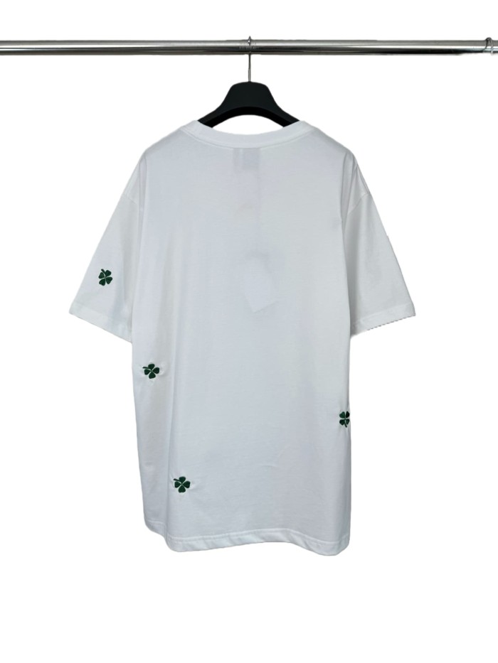 1:1 quality version Clover Letter Logo Embroidered Tee 2 colors 28816184