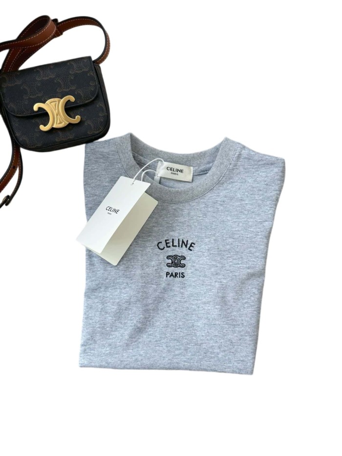 Triomphe Logo & Text Embroidered Cotton T-shirt for Kids 2 colors 29030027