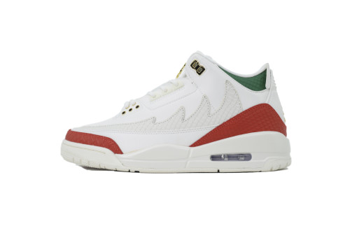[plus-size shoes]Jordan 3 Mexico Limited Edition Mid-Top Unisex Basketball Shoes 29033486