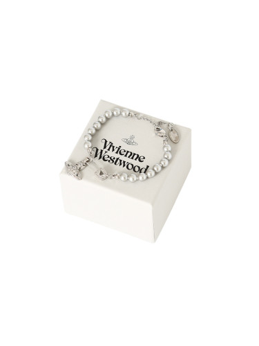 Gray Pearl Brooch Bracelet 28659479