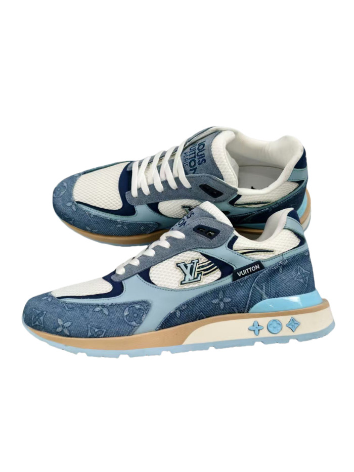 1:1 quality version Comet Tail Embroidered Monogram Lace-Up Running Shoes 3 colors