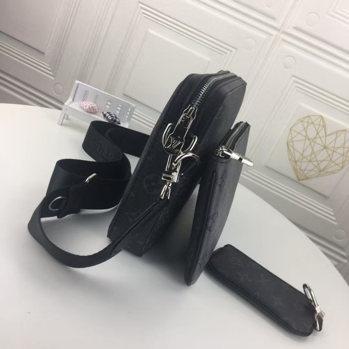 Black Floral Square Crossbody Bag 28683544
