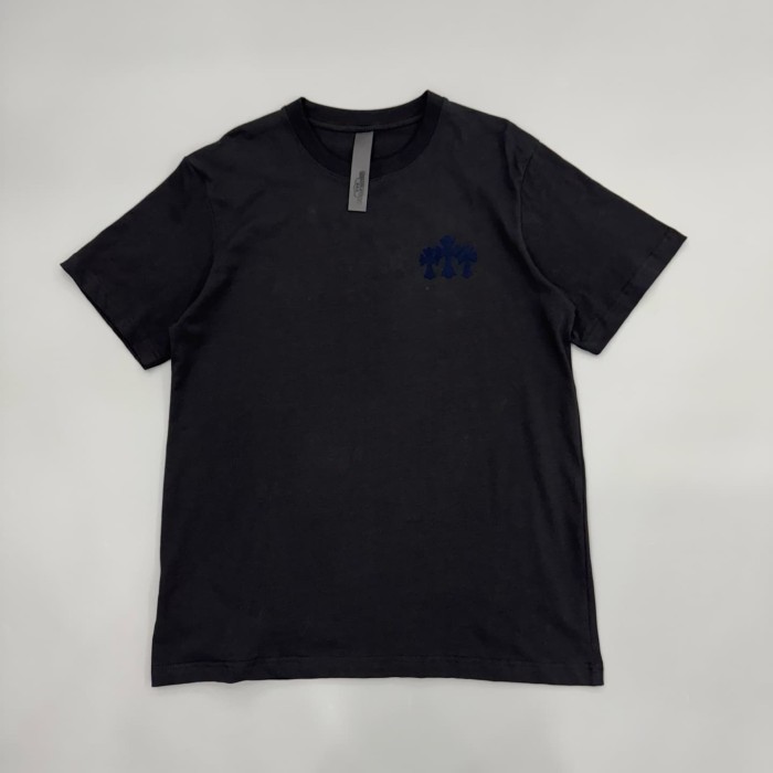 1:1 quality version Tokyo Paris Limited Embroidery Cross Curved Sanskrit Flocked Cotton T-Shirt 2 colors 29093524