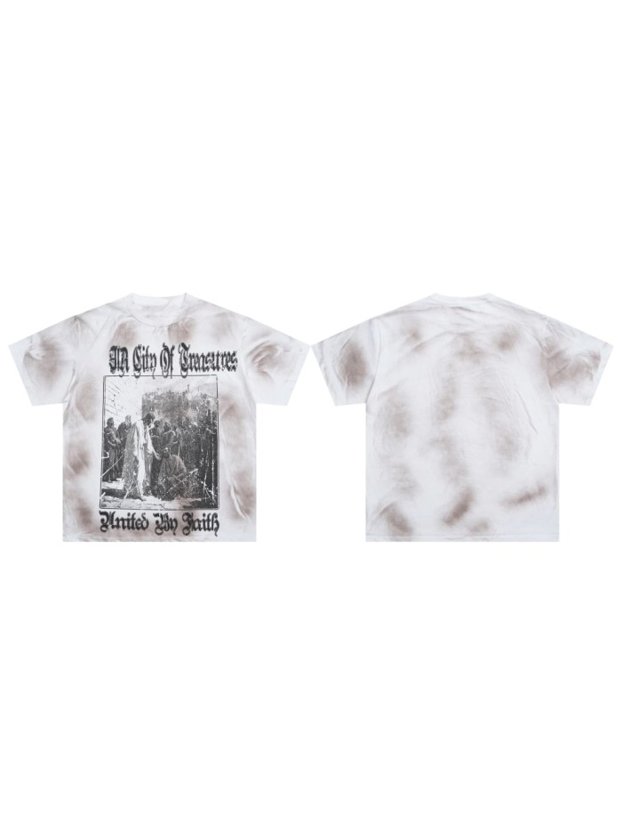 Vale Forever Antique picture Printed Washed Version Tee