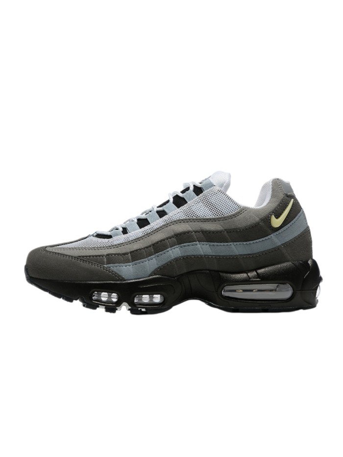 [plus-size shoes]Air Max 95 Grey Black Multi-Tone Gradient Air Cushion Casual Sneakers 29066638
