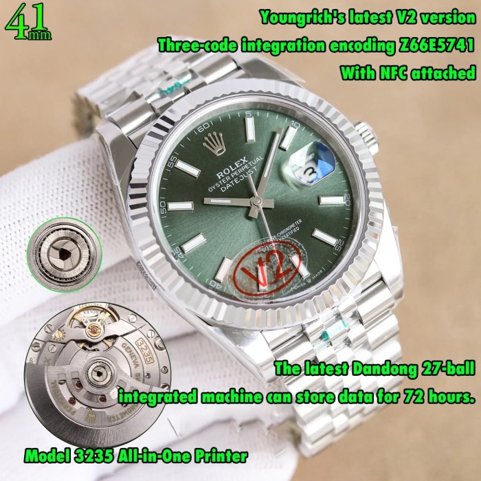 1:1 quality version Log Series Luminous Integrated Movement Stainless Steel Watch 11 colors【Dial diameter：36/41mm 】28770232