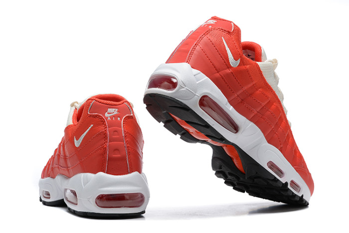 [plus-size shoes]Air Max 95 Red White Gradient Wave Strip Streetwear Running Shoes 29066531