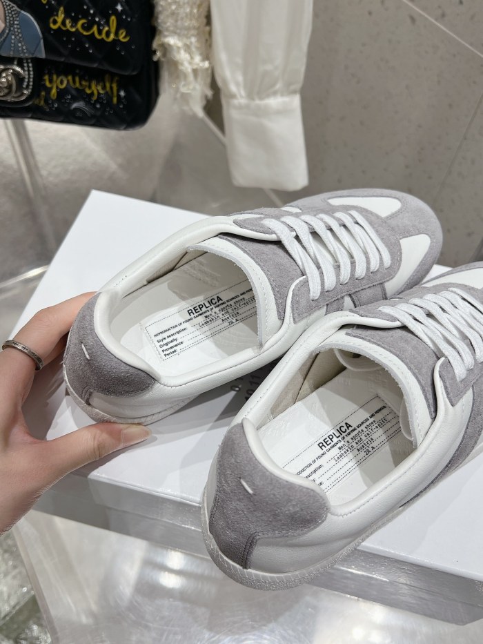 1:1 quality version M@ison 28294758 Leather Patchwork Derby Shoes 39 colors