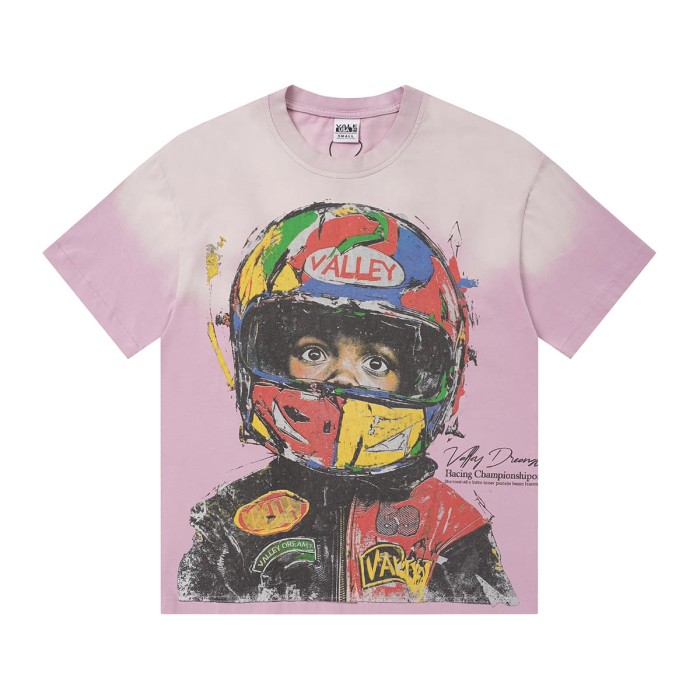 Racing Helmet Kid Print Washed Tee 2 colors 29047380