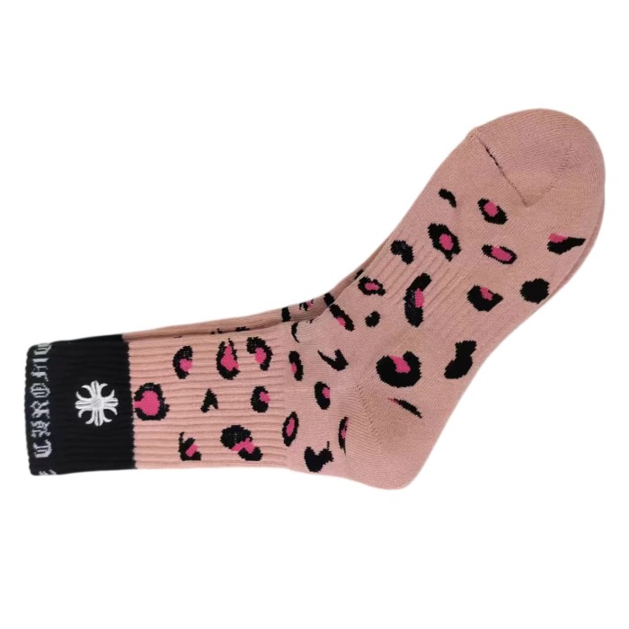 Sanskrit Cross Stripe Jacquard Crew Socks 25 colors 28887618