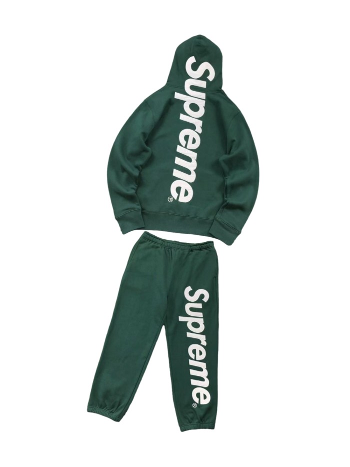 Letter Embroidered Hoodie & Pants Set 28447943