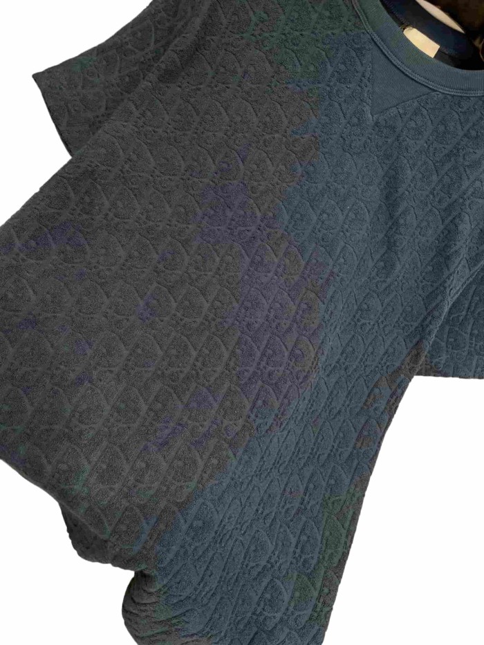 1:1 quality version Embossed Jacquard Cotton T-Shirt 2 colors 28960959