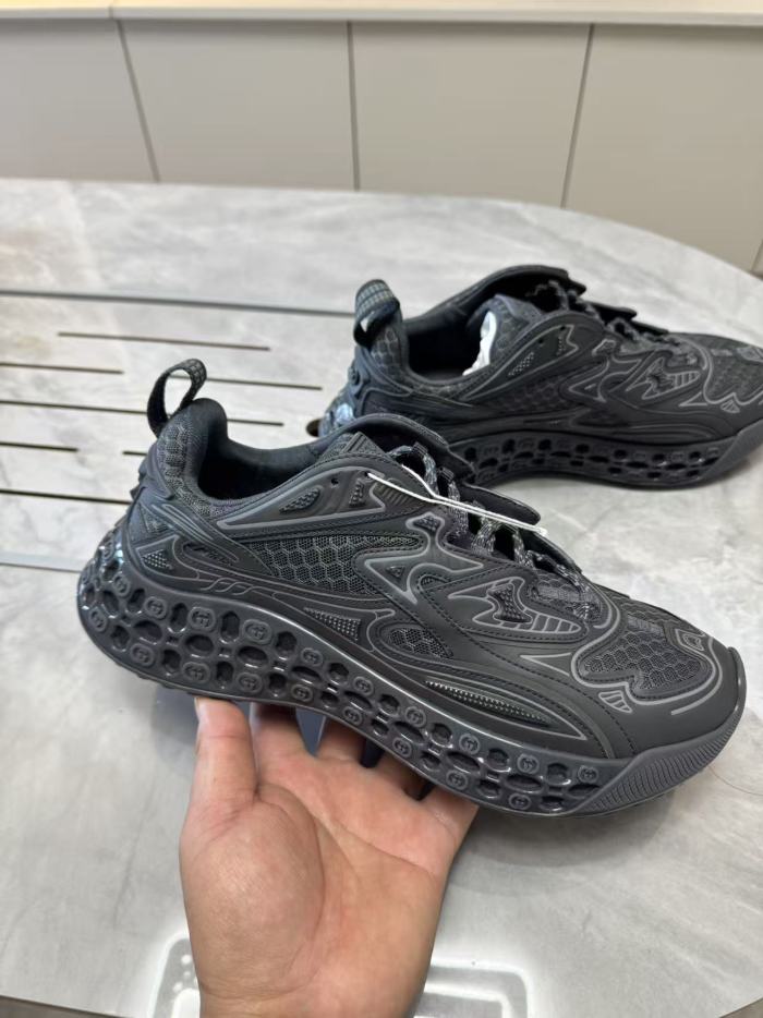 1:1 quality version Gucci CUB3D Grey Low Top Sneakers Casual Techwear Shoes 28974536