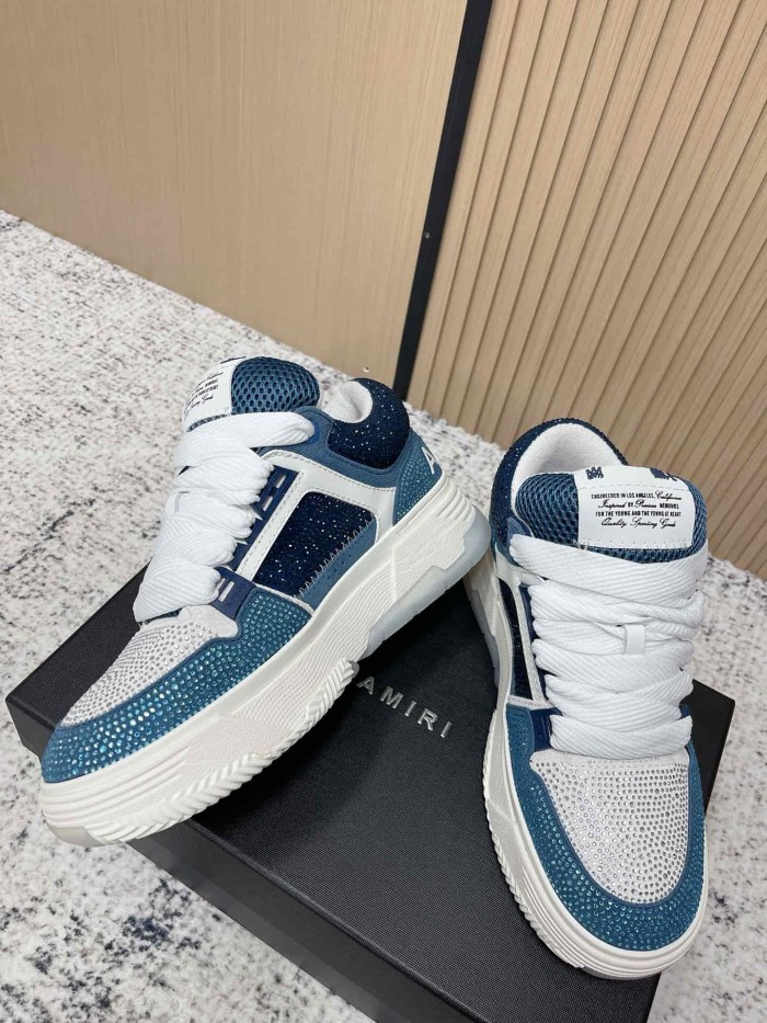 1:1 quality version Colorblocking full rhinestone low top thick bottom sneakers 8 colors 27632830