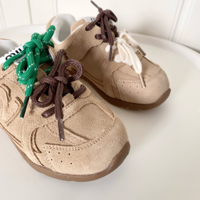 530 Miu Miu Co-branded Suede Lace-Up Sneakers for Kids 6 colors 29017898