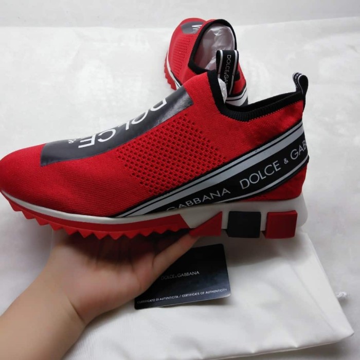 DOLCE    G@BB@N@ STRETCH MESH SORRENTO SNEAKERS WITH LOGO   DG049