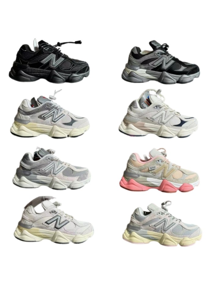 9060 Style Elastic Lace Slip-On Design Dad Sneakers for Kids 8 colors 29010825