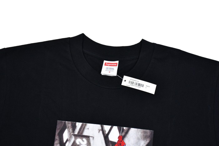 Spider-Man Photo Print Black Cotton T-Shirt Tee 2 colors 29047515