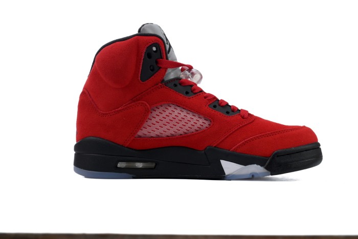 [plus-size shoes] 1:1 quality version Jordan 5  Raging Bull  Red Suede Basketball Shoes 29035220