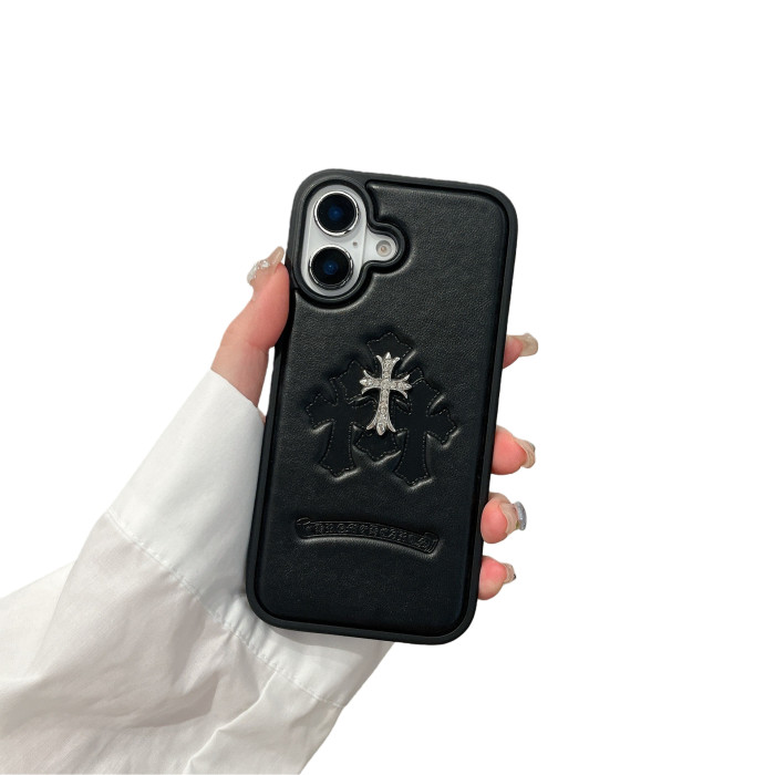 3D Cross Leather Phone Case 6 colors 28632539