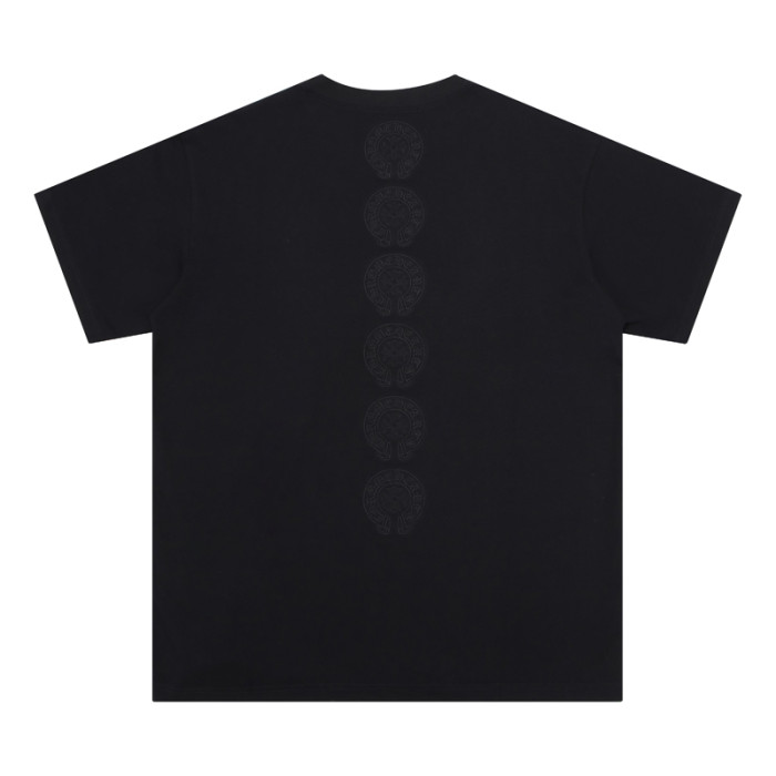 Back a line of horseshoe logo embroidery Tee 3 colors