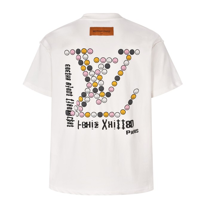 1:1 quality version 28327255 Smiley face printed embossed tee