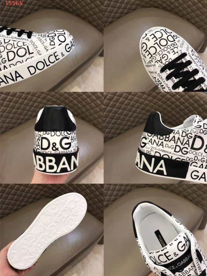 DOLCE    G@BB@N@ LOGO PRINT SNEAKERS   DG13