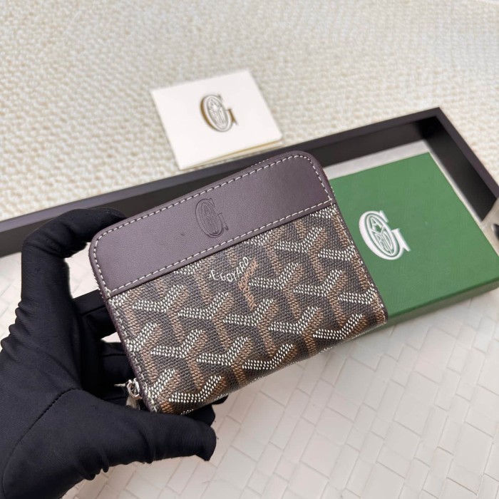 Monogram Coated Canvas Zip Around Wallet Card Organizer 10 colors 29092363