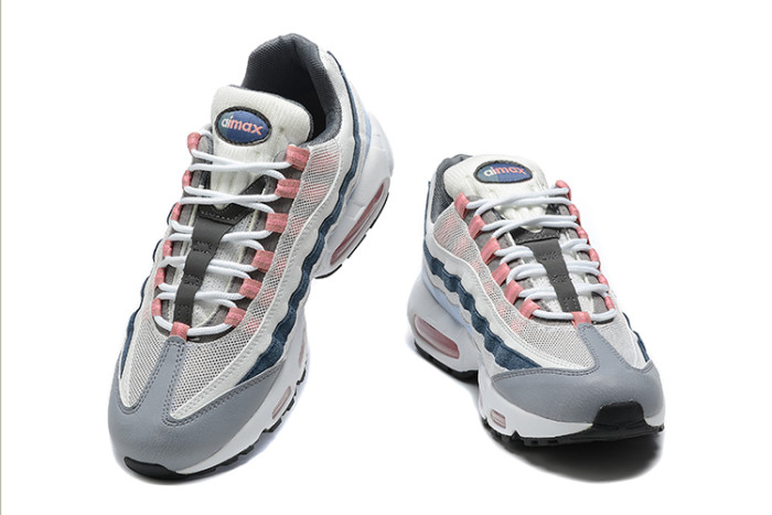 [plus-size shoes]Air Max 95 Grey Pink Blue Gradient  Air Cushion Casual Sneakers 29066632