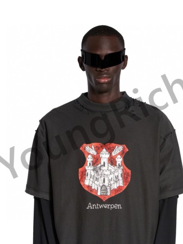 1:1 quality version Reverse Stitch Castle Destruction tee