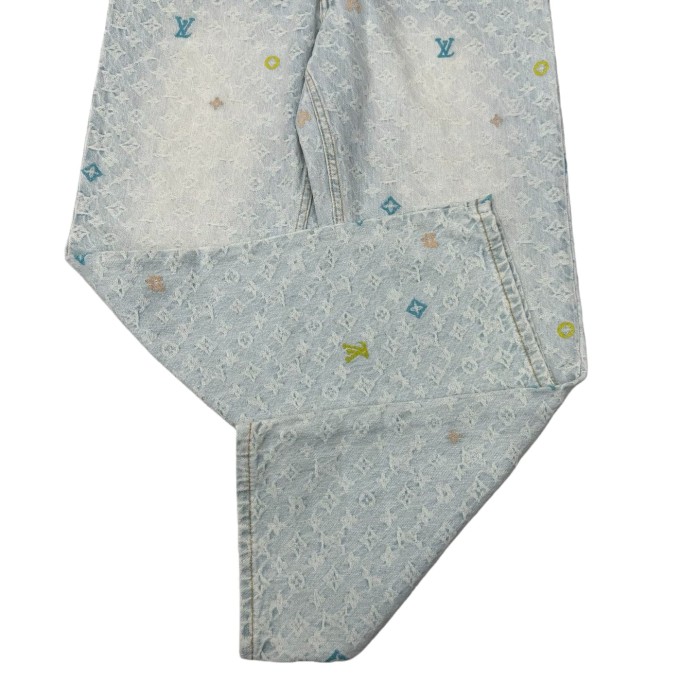1:1 quality version Embroidered Trimmed Pocket Jeans 28687460