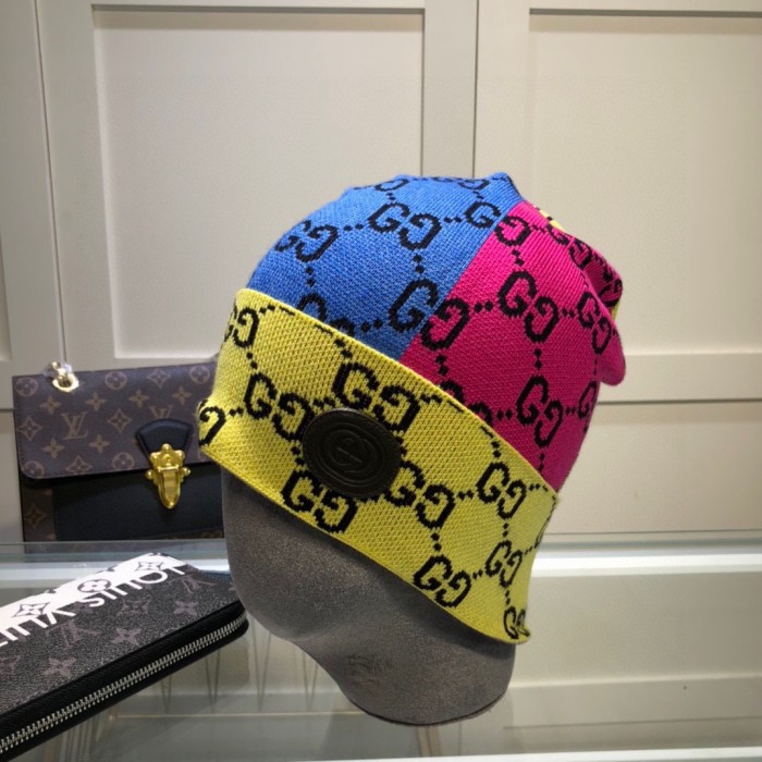 1:1 quality version Color Splicing Cold Beanie 4 colors