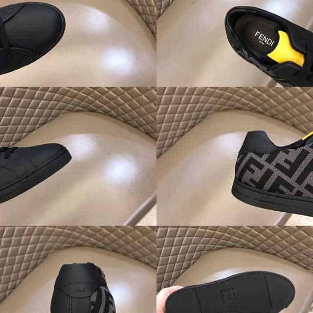 FEND1 FF LOGO PRINT LOW-TOP SNEAKERS   FD18