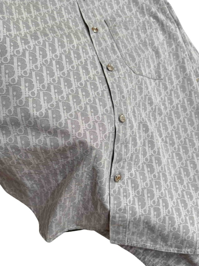 1:1 quality version All-Over Print Jacquard Lapel shirt & shorts set 28961282