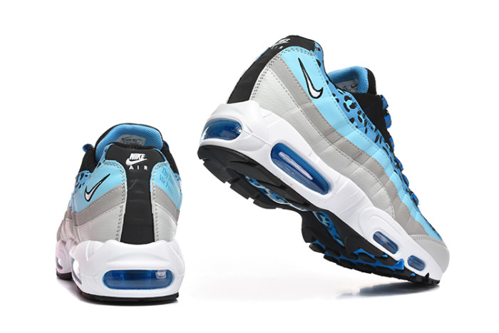 [plus-size shoes]Air Max 95 Blue Leopard Print Sneakers Running Shoes 29038282