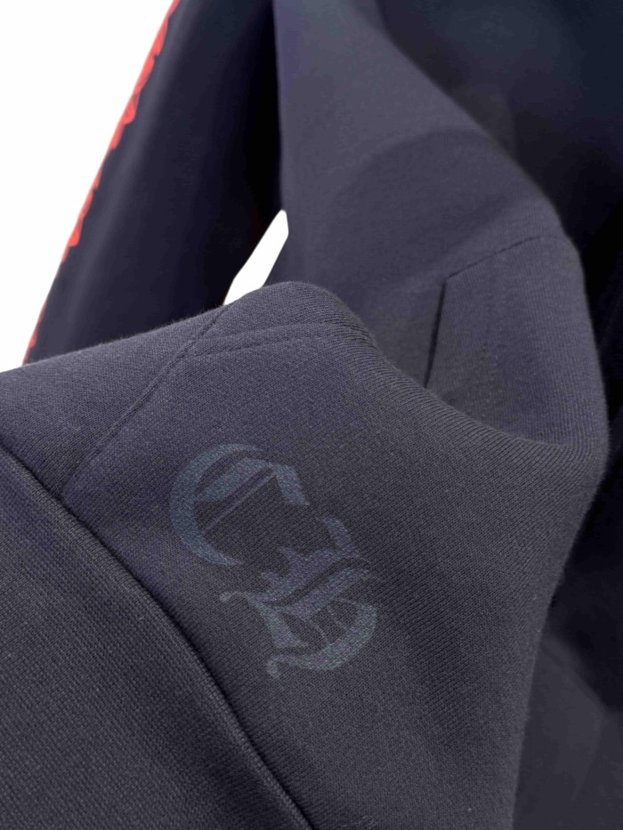 1:1 quality version Sanskrit Scroll Print Rubberized Pullover Hoodie 28945488