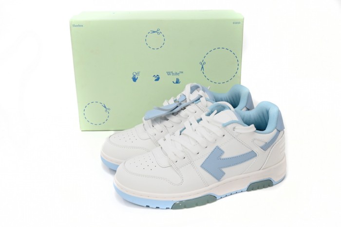 OW Out Of Office OOO 30 MM Low Tops White Light Blue OMIA189C99LEA0010145