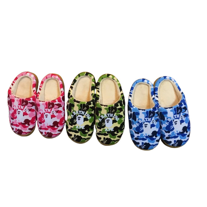 27869386 Camouflage Soft Sole Cotton Slippers 3 colors