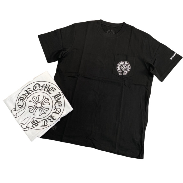 1:1 quality version 27968683 Front and back horseshoe cross print Tee 2 colors