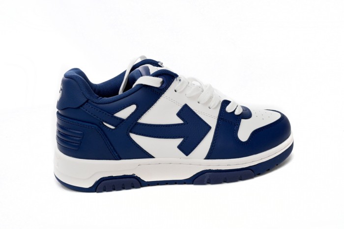 OW Out Of Office "OOO" Low Tops Dark Blue White OMIA189S22LEA0010142